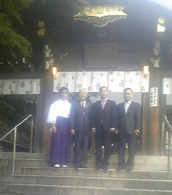 高麗神社を視察