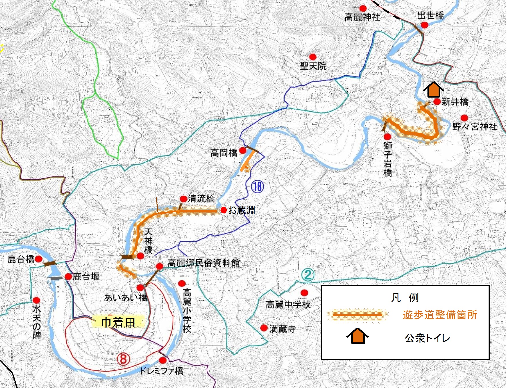 遊歩道全体図