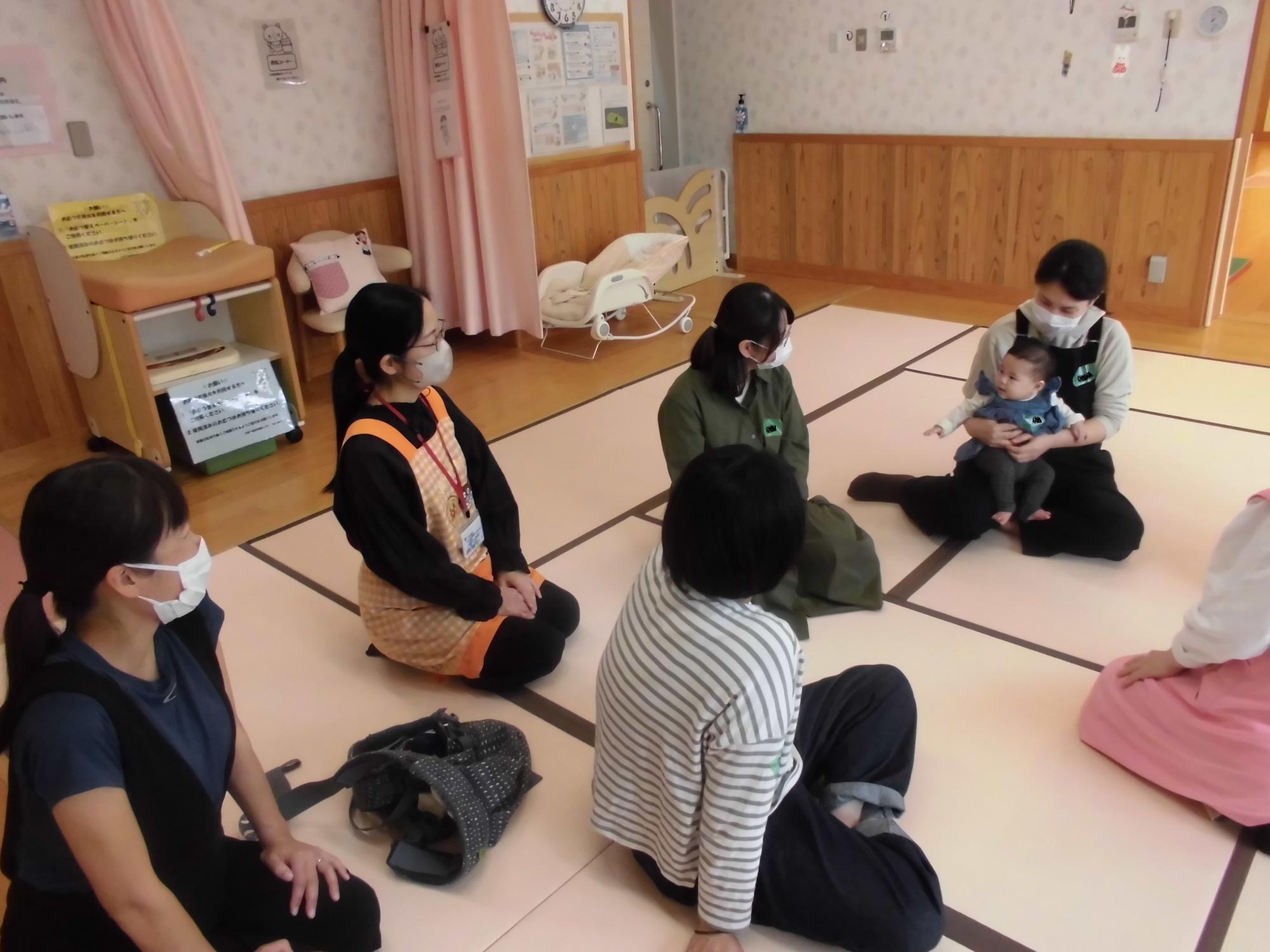 0才児サロンへパパママ教室合流