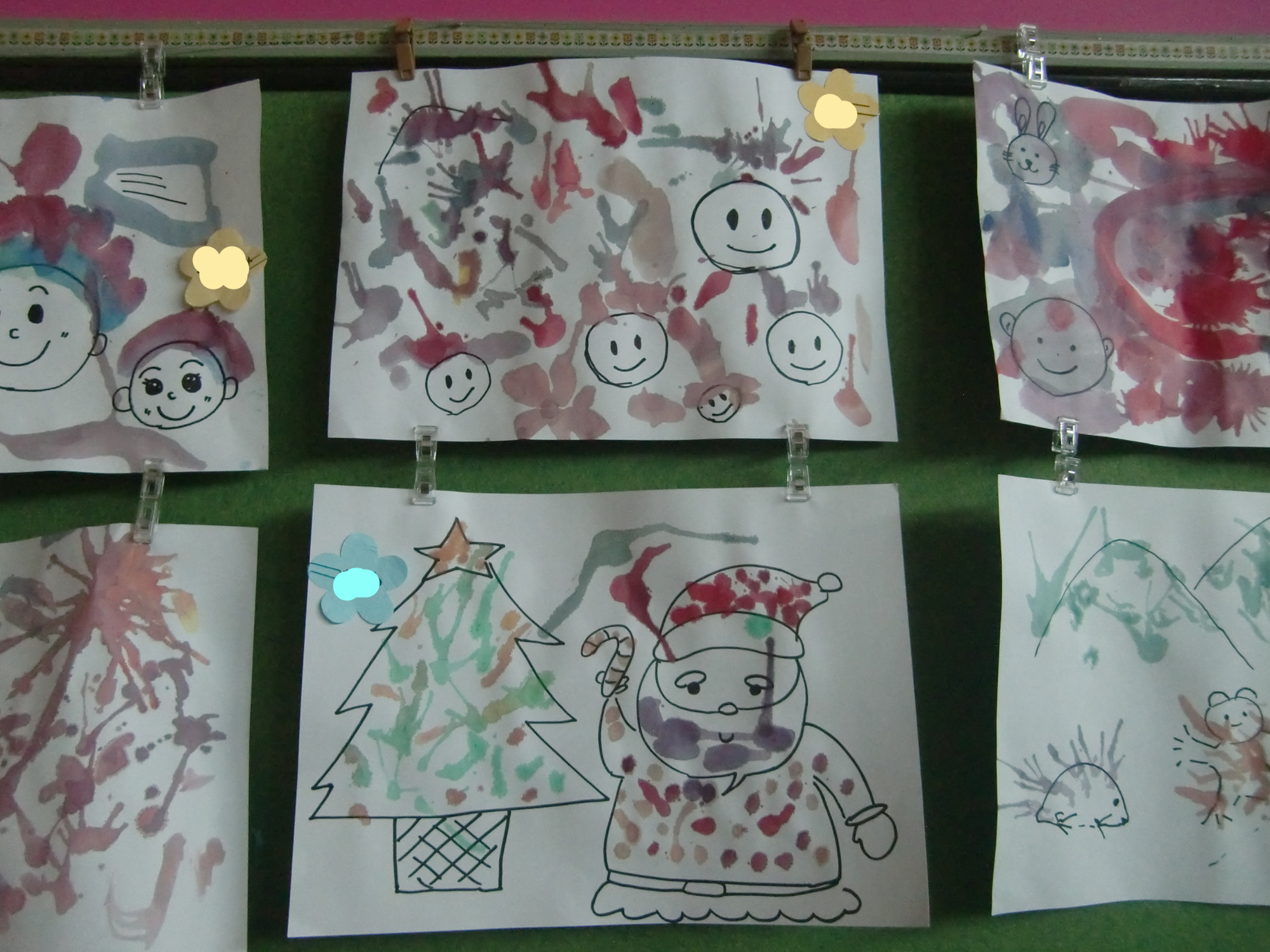吹き絵の完成です