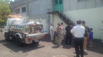 水質試験室での説明