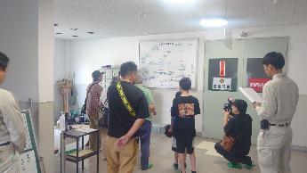 着水井での説明