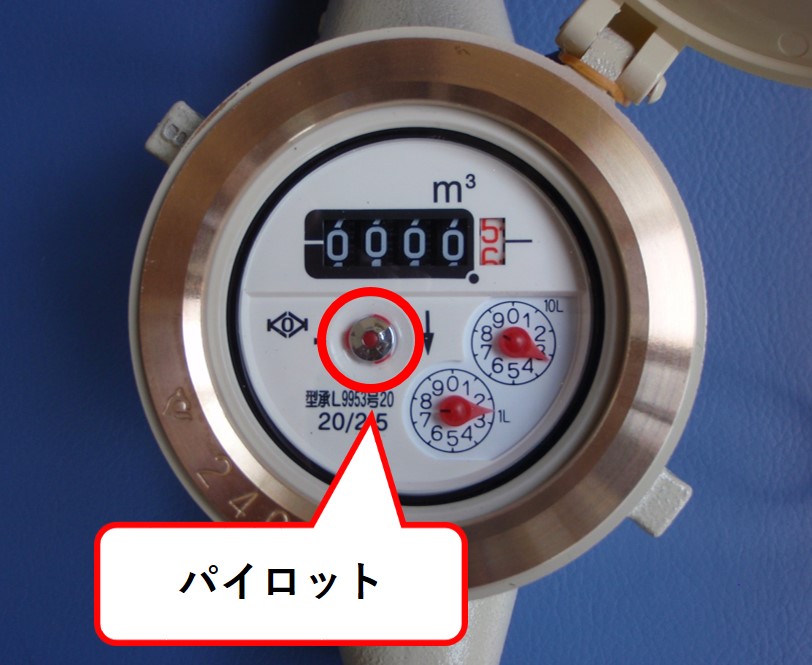 水道メーターのパイロット