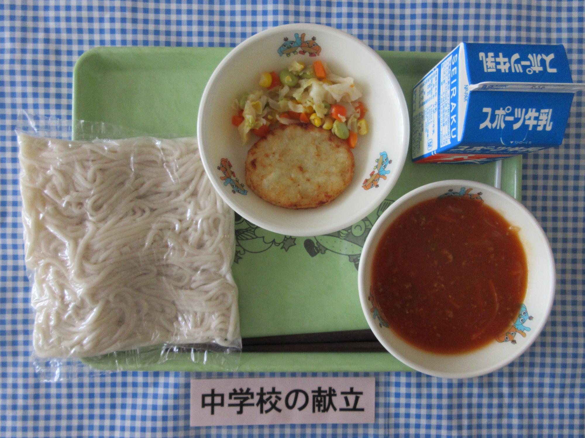 当日の給食