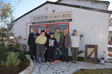 市長と記念撮影