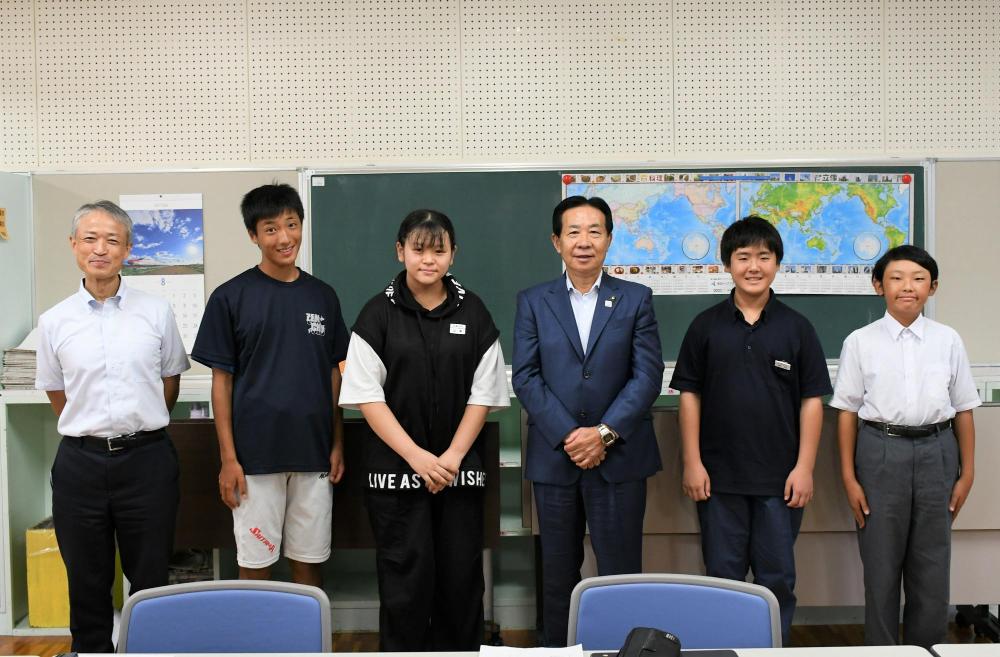 市長と話そう!ふれあいトーク(武蔵台小中学校)