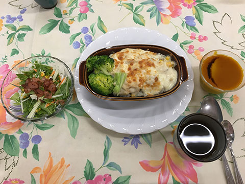 調理実習で作った料理