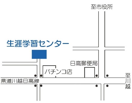 生涯学習センターを示した地図のイラスト