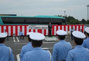 夏の交通事故防止運動出陣式の写真