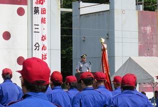 第12回日高市消防団消防操法大会の写真
