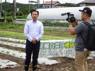 「高麗白菜の種蒔き・苗植え行事」に出席の写真1