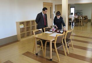 サービス付き高齢者向け住宅「日高のんびり館」の内覧会の写真1