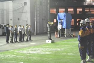 消防団訓練の写真