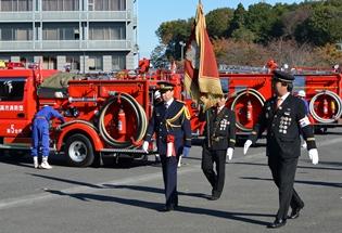 日高市消防団特別点検の写真2