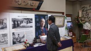 高麗神社で開催された、「高麗郡建郡1300年記念事業伝えていきたい高麗郡偉人展笹崎龍雄特別展」にお伺いした時の写真