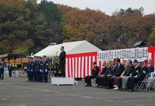 年末年始特別警戒・冬の交通事故防止運動出陣式の写真1