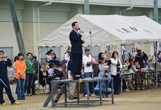 中学校体育祭の様子の写真1