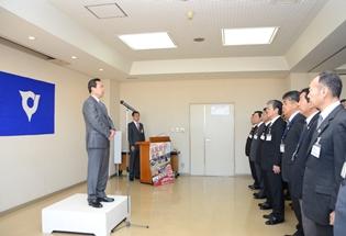 仕事始めの写真