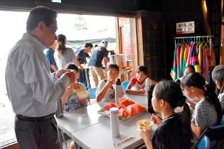 高麗郷古民家にて開催された、川ガキ・山ガキ自然塾にお伺いした時の写真
