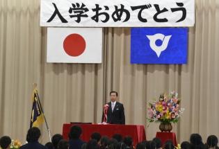 高麗川中学校の入学式の写真