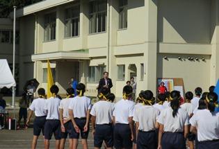 中学校体育祭の様子の写真1