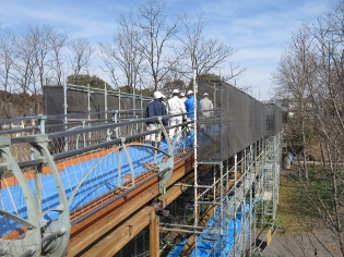 あいあい橋現場確認の写真