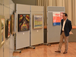 日高市絵画展の写真