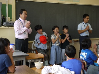 市長の給食当番のご馳走様の写真
