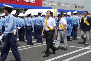 夏の交通事故防止運動出陣式の写真