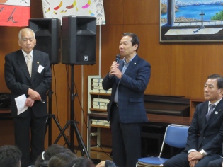 まゆ玉会市長あいさつの写真