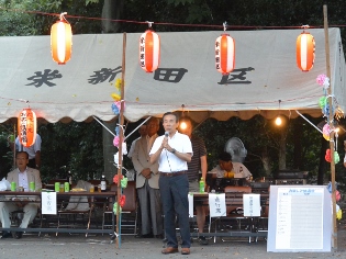 栄新田区夏祭りの写真