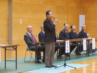 三道大会市長あいさつの写真