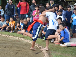 おらがむらの相撲大会の写真