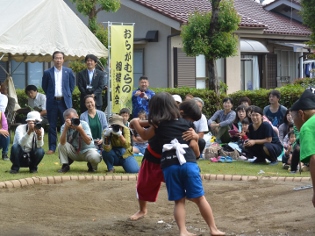 おらがむらの相撲大会の写真