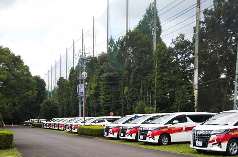 東京2020オリンピックゴルフ競技大会関係者の駐車場