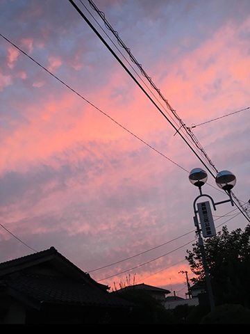 夕焼けの写真