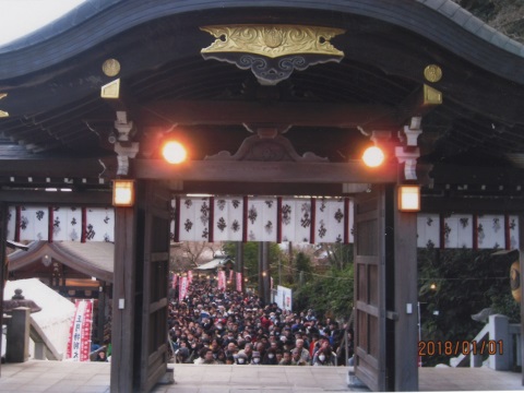 高麗神社の初詣の様子