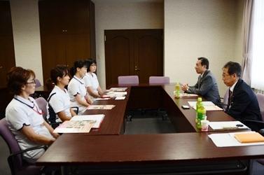 旭ケ丘病院におけるふれあいトークの写真1