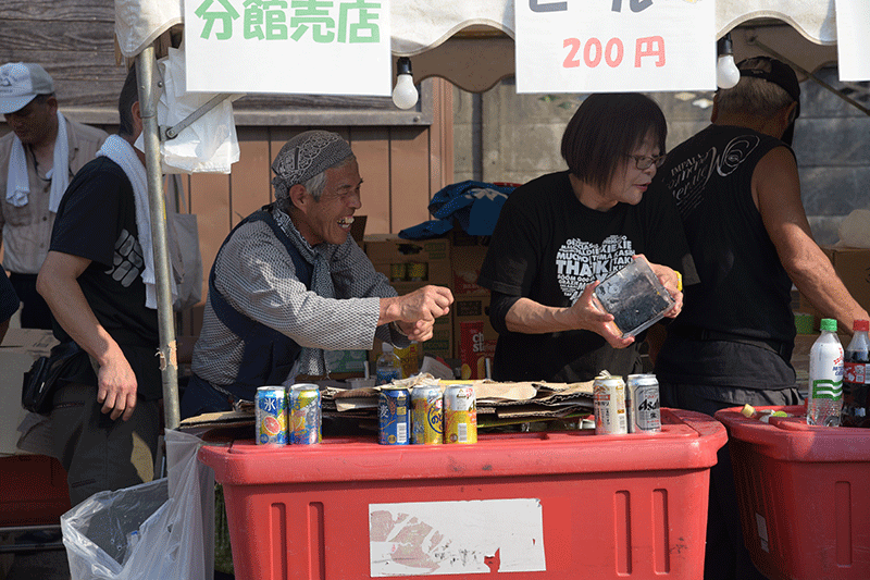 原宿まつりの出店の様子