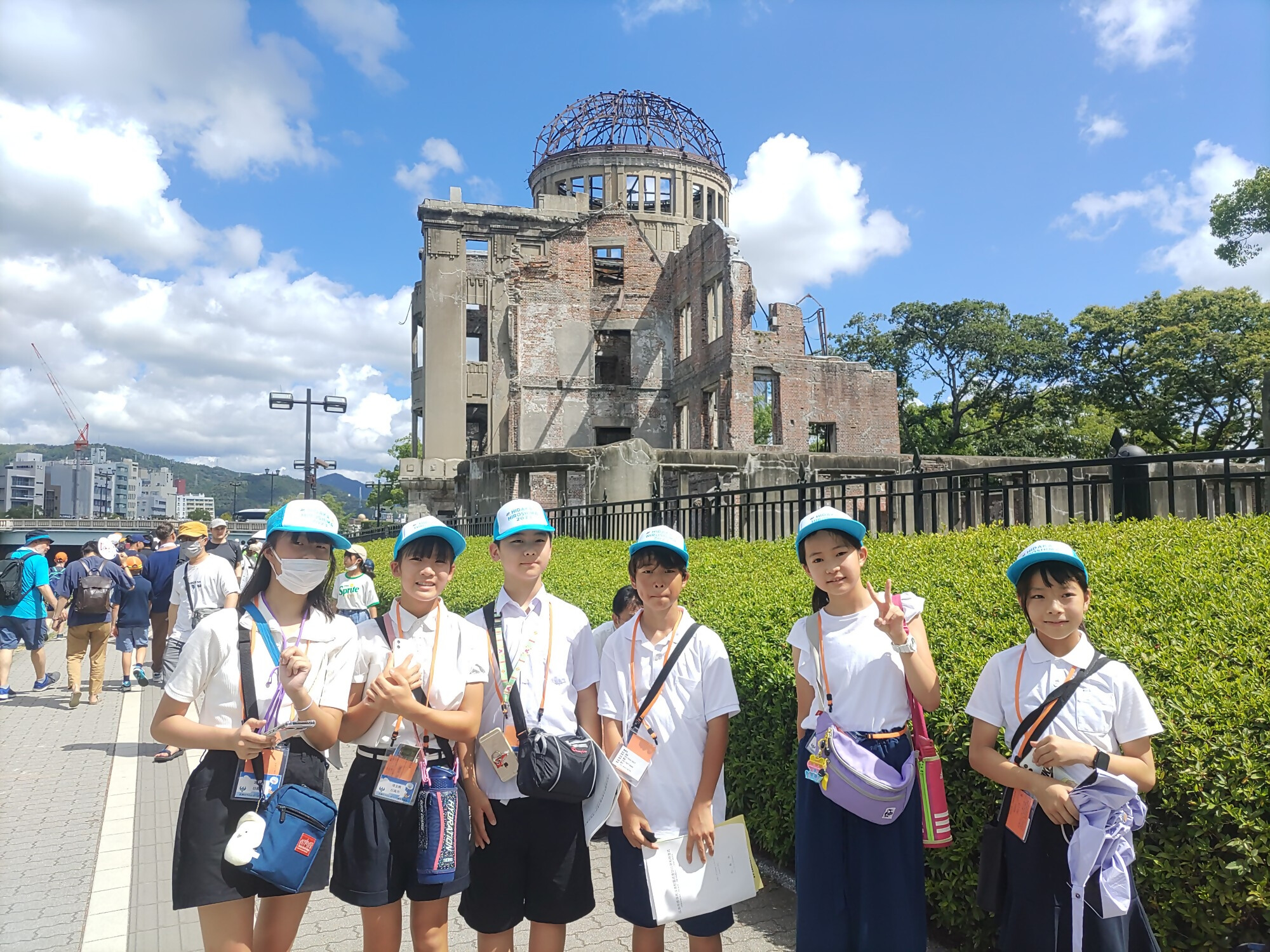 原爆ドームにて