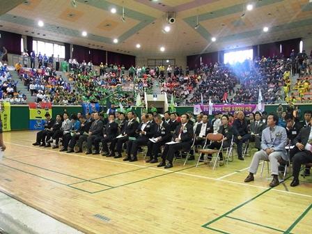 記念式典会場の写真