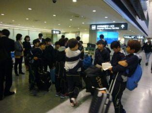 烏山市選手団到着の写真
