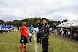 親善試合の開会セレモニーの写真1