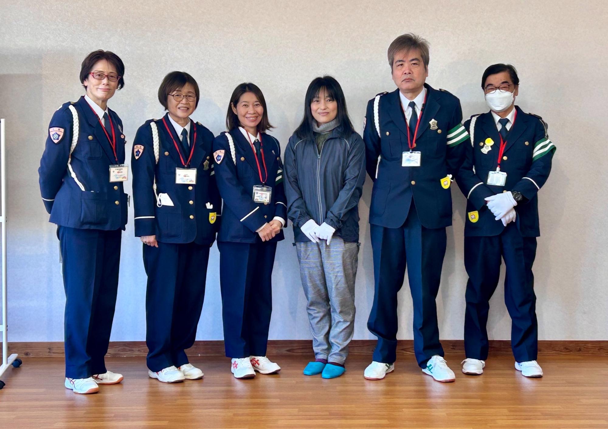 交通指導員さんの写真