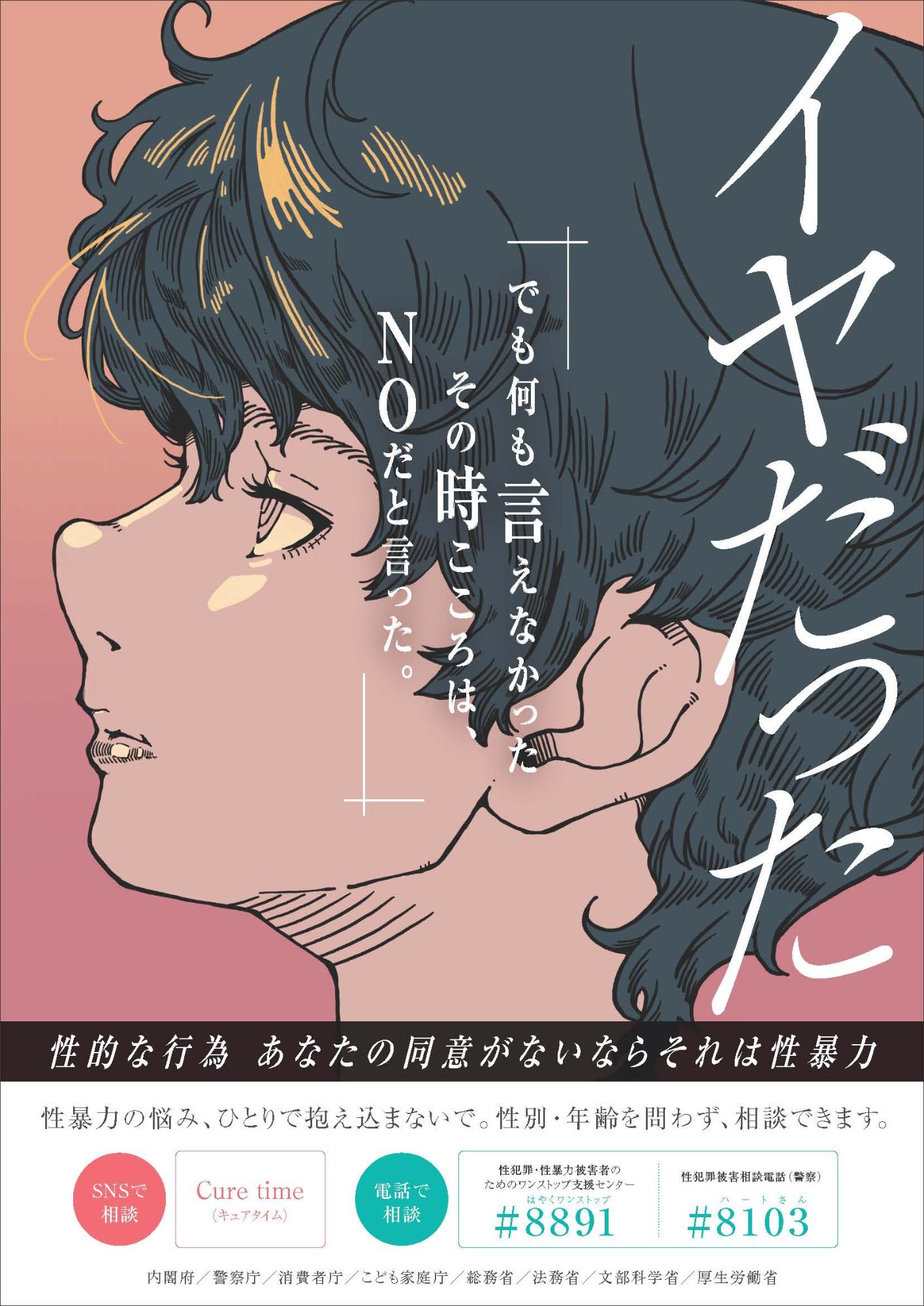 イヤだった「でも何も言えなかったその時こころは、NOだといった。」性的な行為あなたの同意がないならそれは性暴力ポスター