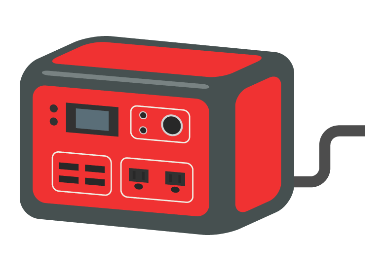 ポータブル電源のイラスト