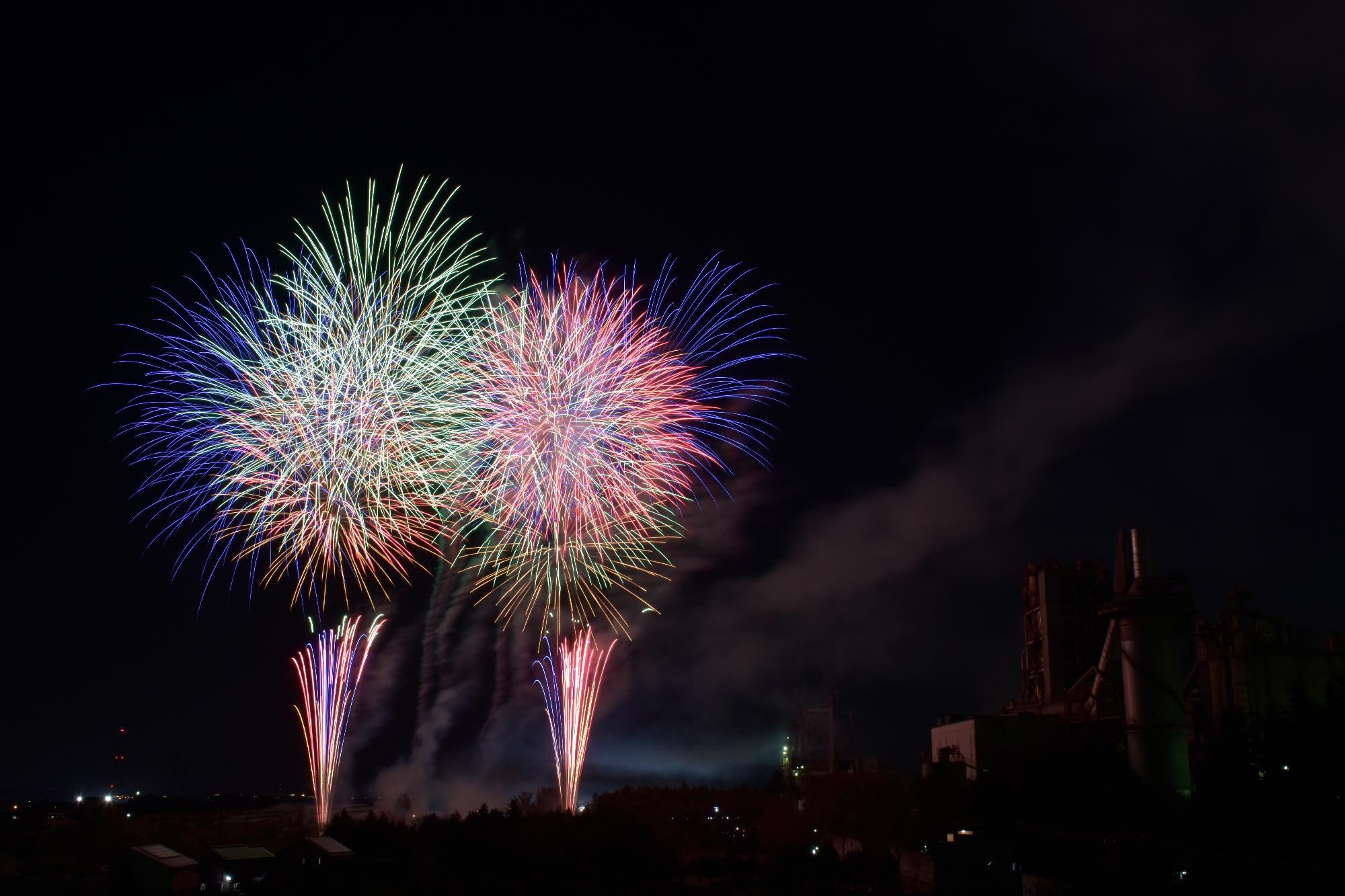 平成28年日高市民まつり花火大会の様子