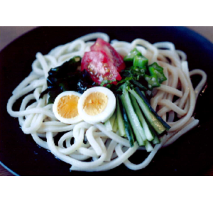 夏野菜めんつゆぶっかけうどん