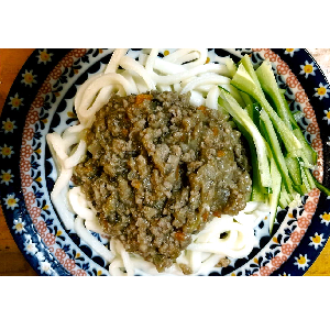 日高の野菜で肉みそうどん
