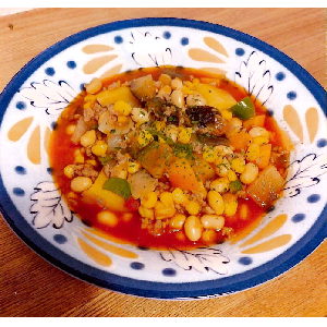 大豆と夏野菜たっぷりのチリコンカン
